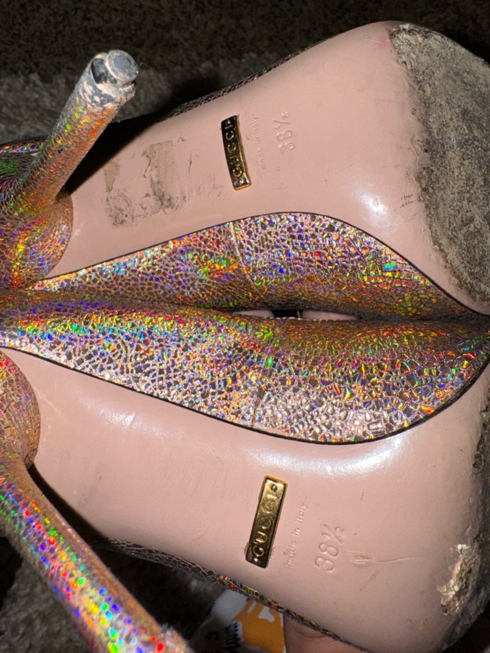 Gucci Holographic Iridescent Envelope Clutch and bag - Multi-Color - Picture 11 of 12